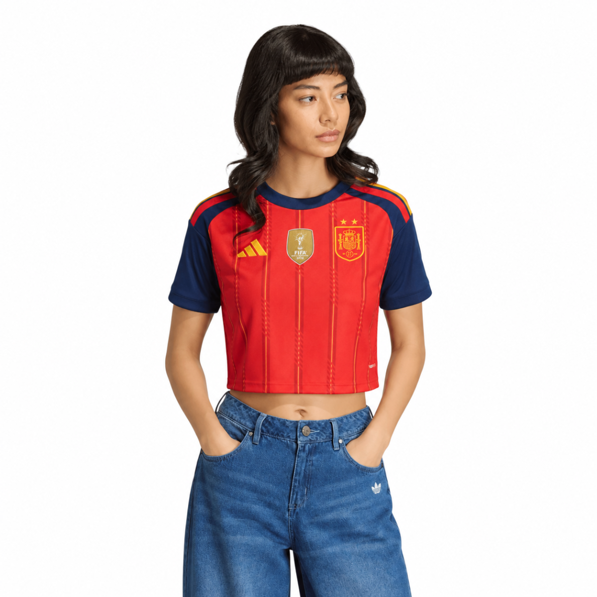 Jersey Spanish Home Women Top 2026 - World Champions
