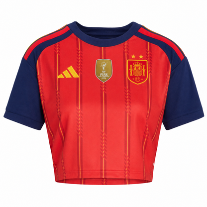 Jersey Spanish Home Women Top 2026 - World Champions